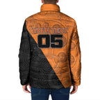 Custom Greater Western Sydney Giants Padded Jacket Aboriginal Snake Dot Art