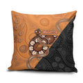 Greater Western Sydney Giants Pillow Cover Aboriginal Snake Dot Art