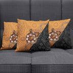 Greater Western Sydney Giants Pillow Cover Aboriginal Snake Dot Art