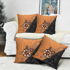 Greater Western Sydney Giants Pillow Cover Aboriginal Snake Dot Art