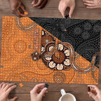 Greater Western Sydney Giants Puzzle Aboriginal Snake Dot Art