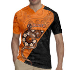 Custom Greater Western Sydney Giants Rugby Jersey Aboriginal Snake Dot Art