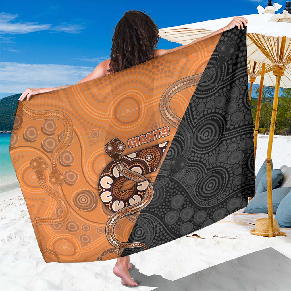 Greater Western Sydney Giants Sarong Aboriginal Snake Dot Art