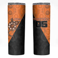 Custom Greater Western Sydney Giants Skinny Tumbler Aboriginal Snake Dot Art