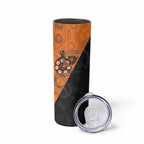 Custom Greater Western Sydney Giants Skinny Tumbler Aboriginal Snake Dot Art