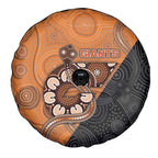 Greater Western Sydney Giants Spare Tire Cover Aboriginal Snake Dot Art
