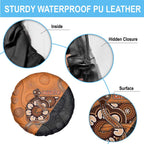 Greater Western Sydney Giants Spare Tire Cover Aboriginal Snake Dot Art