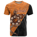 Custom Greater Western Sydney Giants T Shirt Aboriginal Snake Dot Art