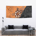 Greater Western Sydney Giants Tapestry Aboriginal Snake Dot Art