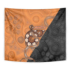 Greater Western Sydney Giants Tapestry Aboriginal Snake Dot Art