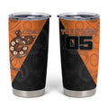Custom Greater Western Sydney Giants Tumbler Cup Aboriginal Snake Dot Art
