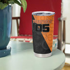 Custom Greater Western Sydney Giants Tumbler Cup Aboriginal Snake Dot Art