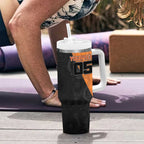 Custom Greater Western Sydney Giants Tumbler With Handle Aboriginal Snake Dot Art