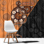 Greater Western Sydney Giants Window Curtain Aboriginal Snake Dot Art