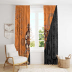Greater Western Sydney Giants Window Curtain Aboriginal Snake Dot Art