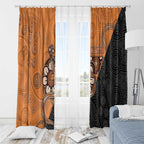 Greater Western Sydney Giants Window Curtain Aboriginal Snake Dot Art
