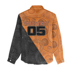 Custom Greater Western Sydney Giants Women Casual Shirt Aboriginal Snake Dot Art