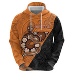 Custom Greater Western Sydney Giants Zip Hoodie Aboriginal Snake Dot Art