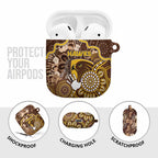 Hawks Football AirPods Case Aboriginal Dot Art Pattern