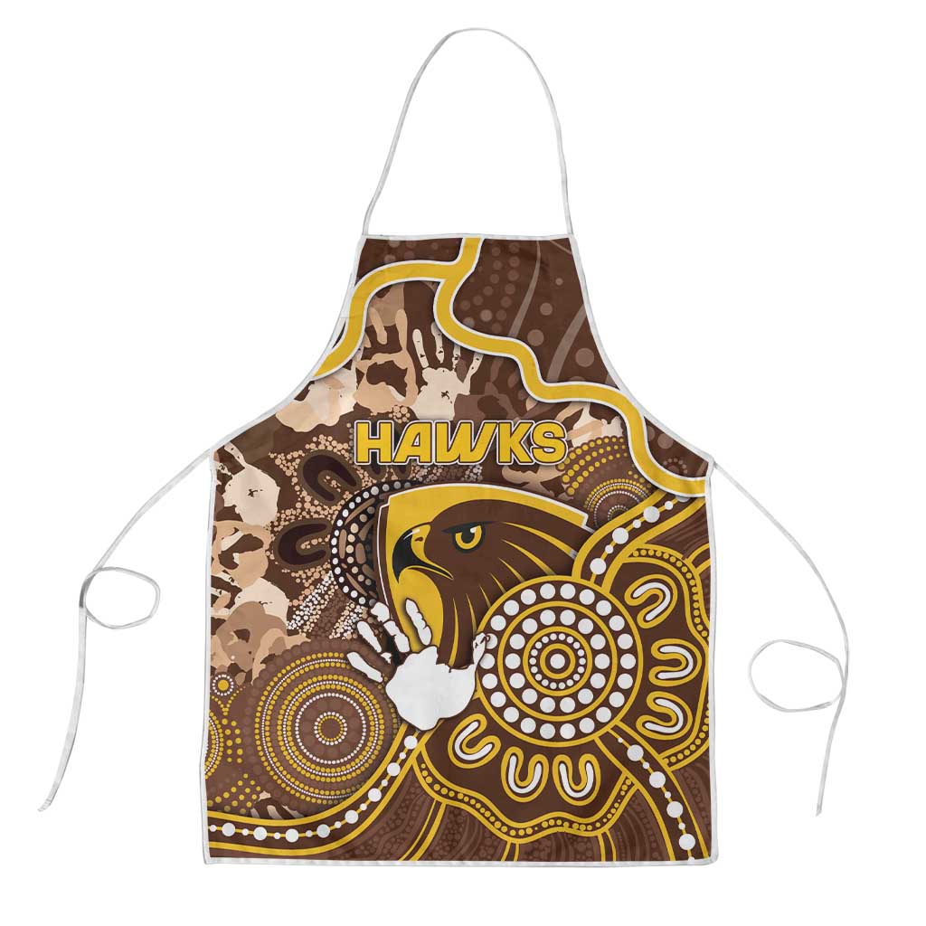 Hawks Football Apron Aboriginal Dot Art Pattern