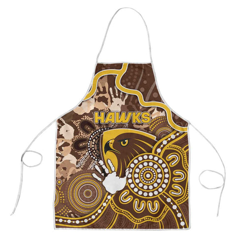 Hawks Football Apron Aboriginal Dot Art Pattern