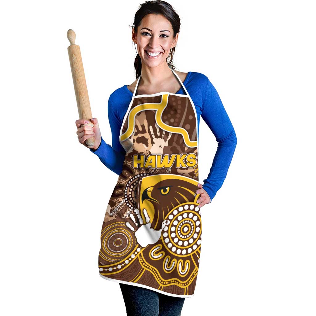 Hawks Football Apron Aboriginal Dot Art Pattern