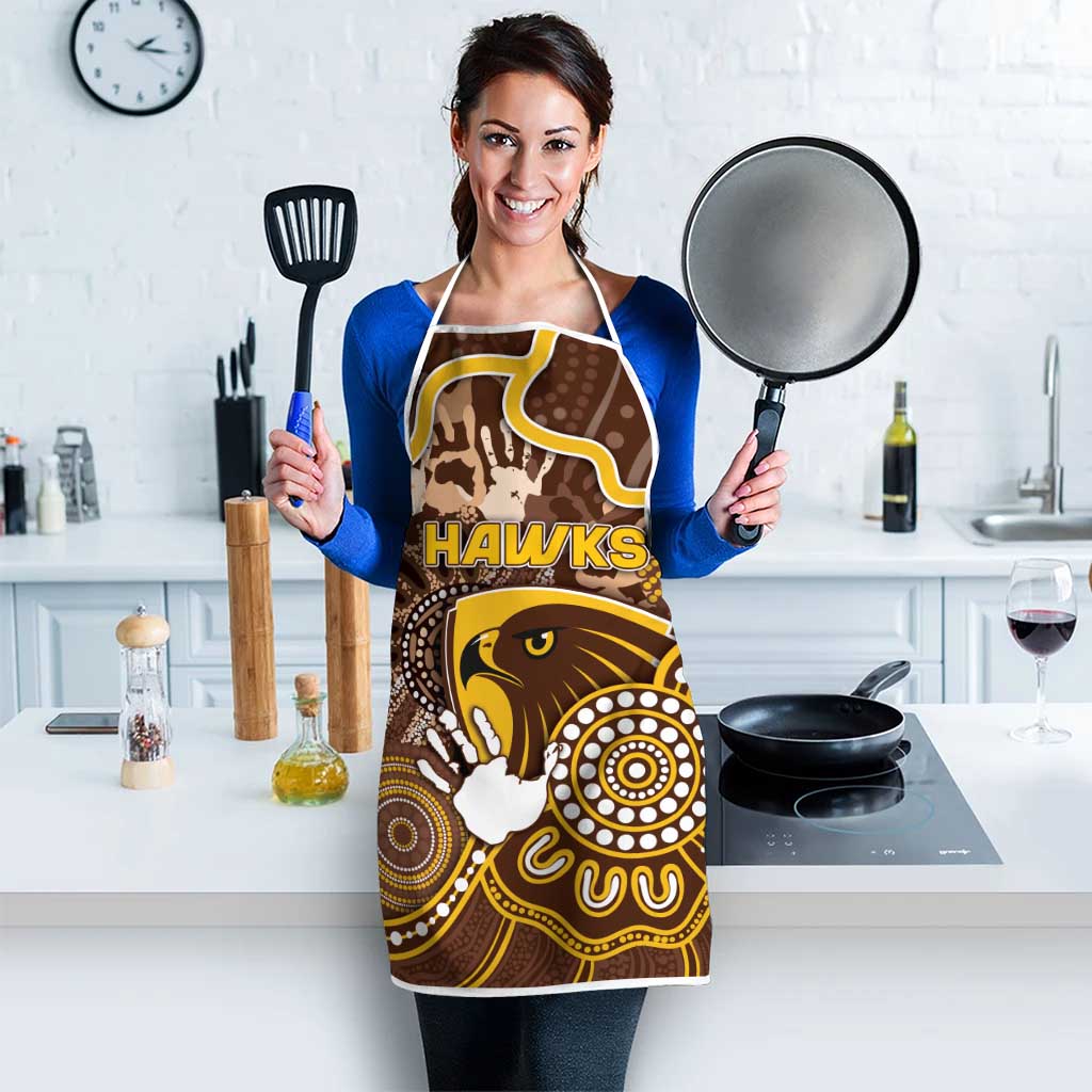 Hawks Football Apron Aboriginal Dot Art Pattern