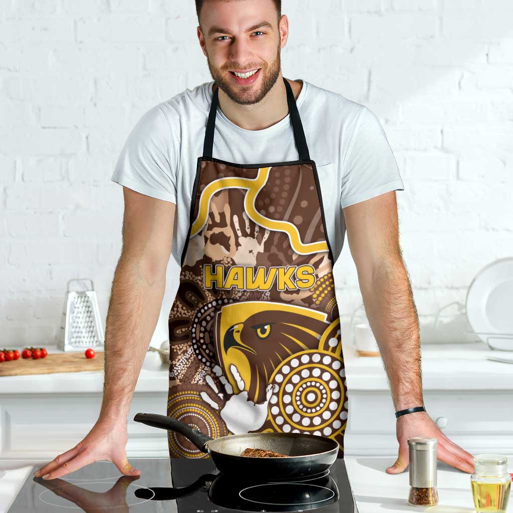 Hawks Football Apron Aboriginal Dot Art Pattern