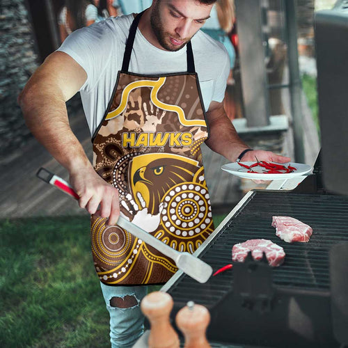 Hawks Football Apron Aboriginal Dot Art Pattern