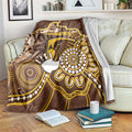Hawks Football Blanket Aboriginal Dot Art Pattern