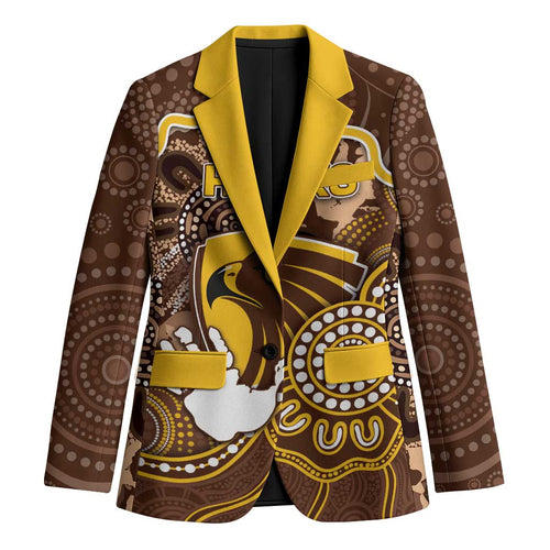 Custom Hawks Football Blazer Aboriginal Dot Art Pattern