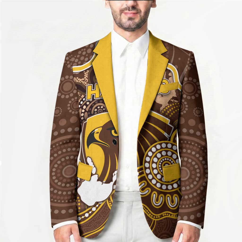 Custom Hawks Football Blazer Aboriginal Dot Art Pattern