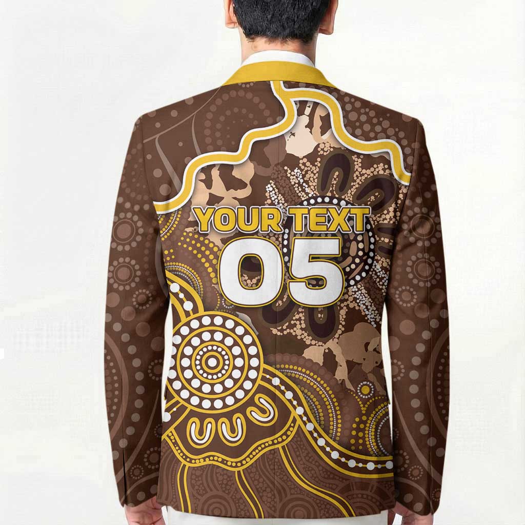 Custom Hawks Football Blazer Aboriginal Dot Art Pattern
