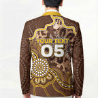 Custom Hawks Football Blazer Aboriginal Dot Art Pattern