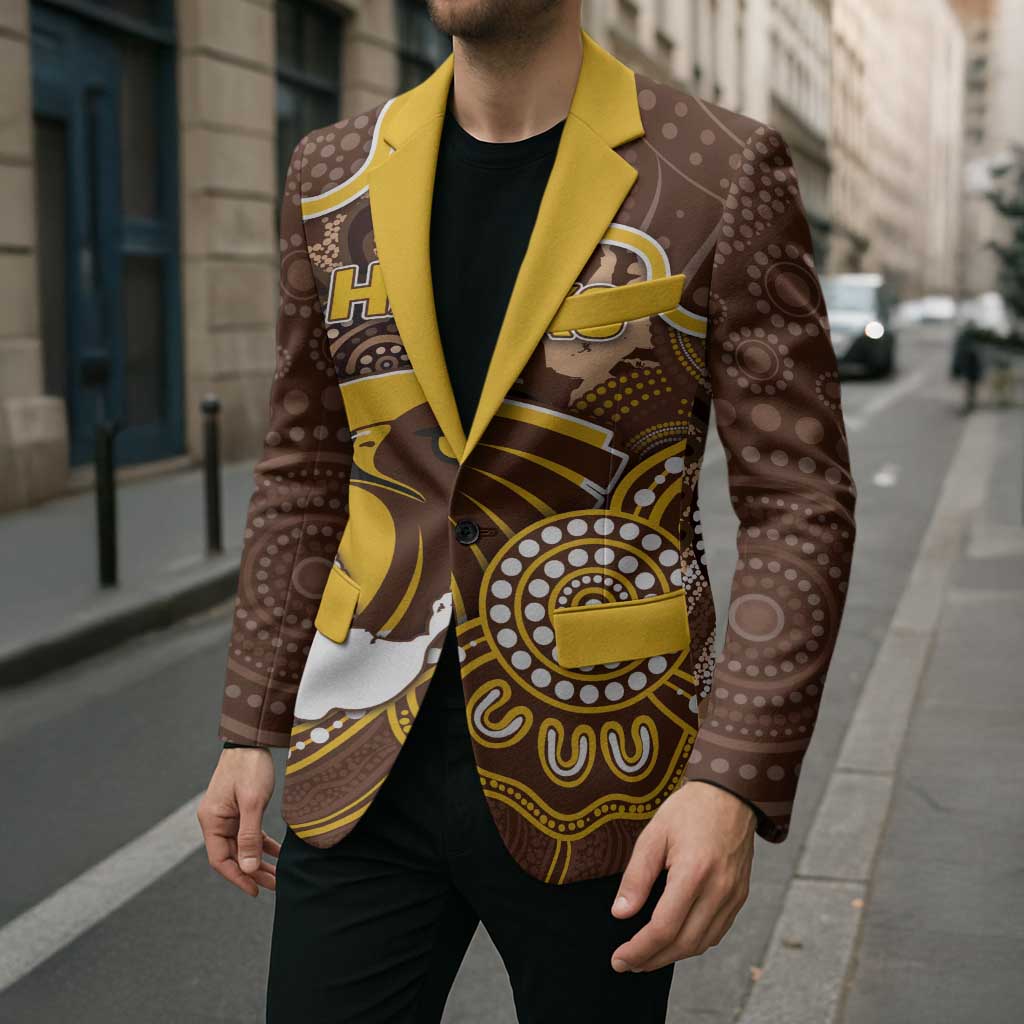 Custom Hawks Football Blazer Aboriginal Dot Art Pattern