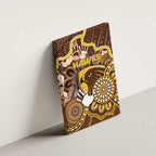 Hawks Football Canvas Wall Art Aboriginal Dot Art Pattern