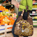 Hawks Football Grocery Bag Aboriginal Dot Art Pattern