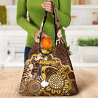 Hawks Football Grocery Bag Aboriginal Dot Art Pattern