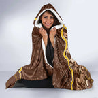 Hawks Football Hooded Blanket Aboriginal Dot Art Pattern