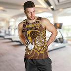 Custom Hawks Football Men Tank Top Aboriginal Dot Art Pattern