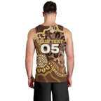 Custom Hawks Football Men Tank Top Aboriginal Dot Art Pattern