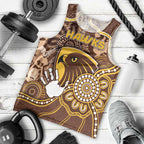 Custom Hawks Football Men Tank Top Aboriginal Dot Art Pattern