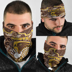 Hawks Football Neck Gaiter Aboriginal Dot Art Pattern