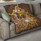 Hawks Football Quilt Aboriginal Dot Art Pattern