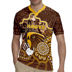 Custom Hawks Football Rugby Jersey Aboriginal Dot Art Pattern