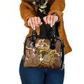 Hawks Football Shoulder Handbag Aboriginal Dot Art Pattern