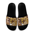 Hawks Football Slide Sandals Aboriginal Dot Art Pattern