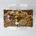 Hawks Football Tablecloth Aboriginal Dot Art Pattern