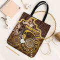 Hawks Football Tote Bag Aboriginal Dot Art Pattern