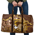 Hawks Football Travel Bag Aboriginal Dot Art Pattern